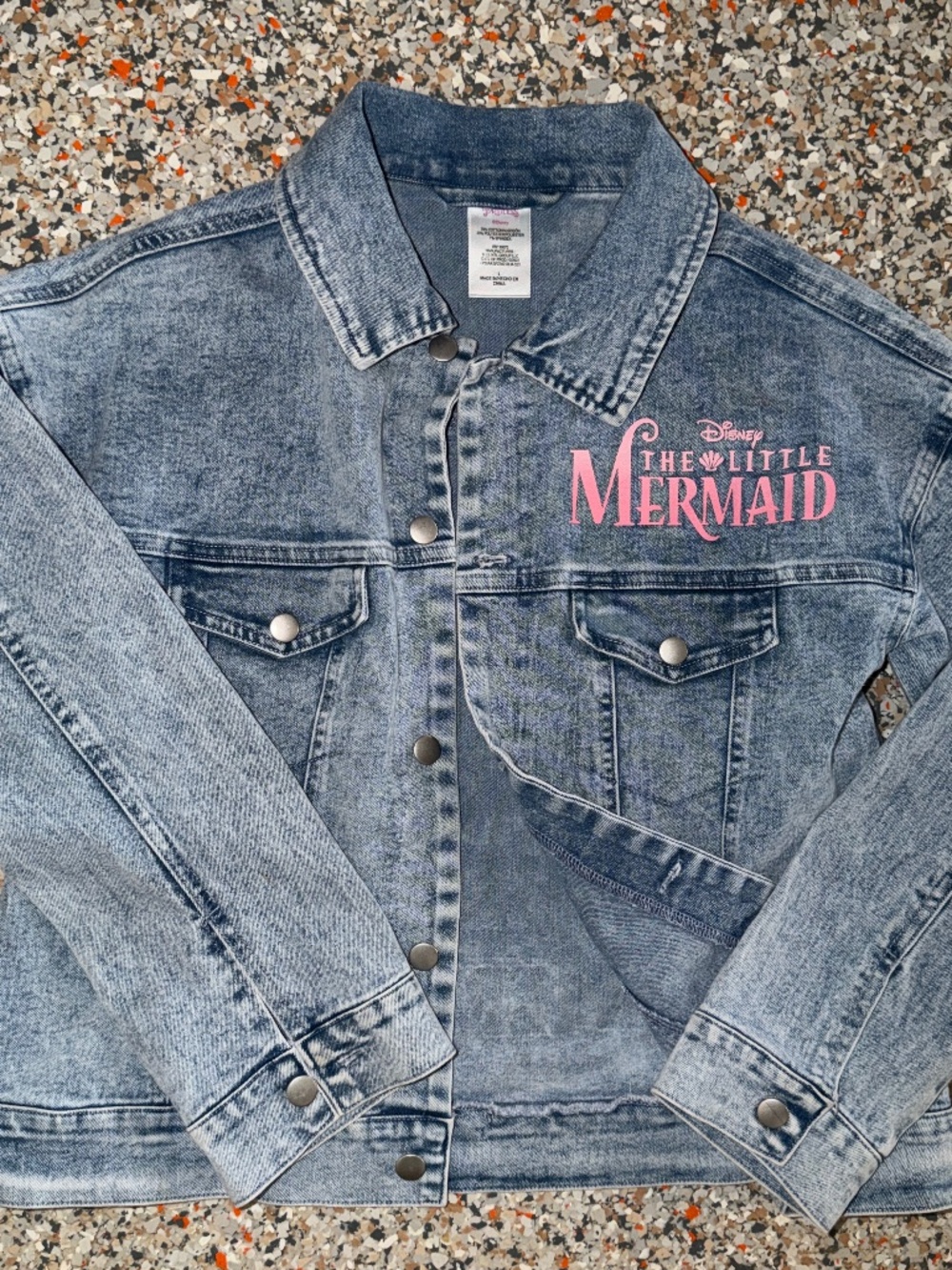Disney Little Mermaid Denim Jean Jacket